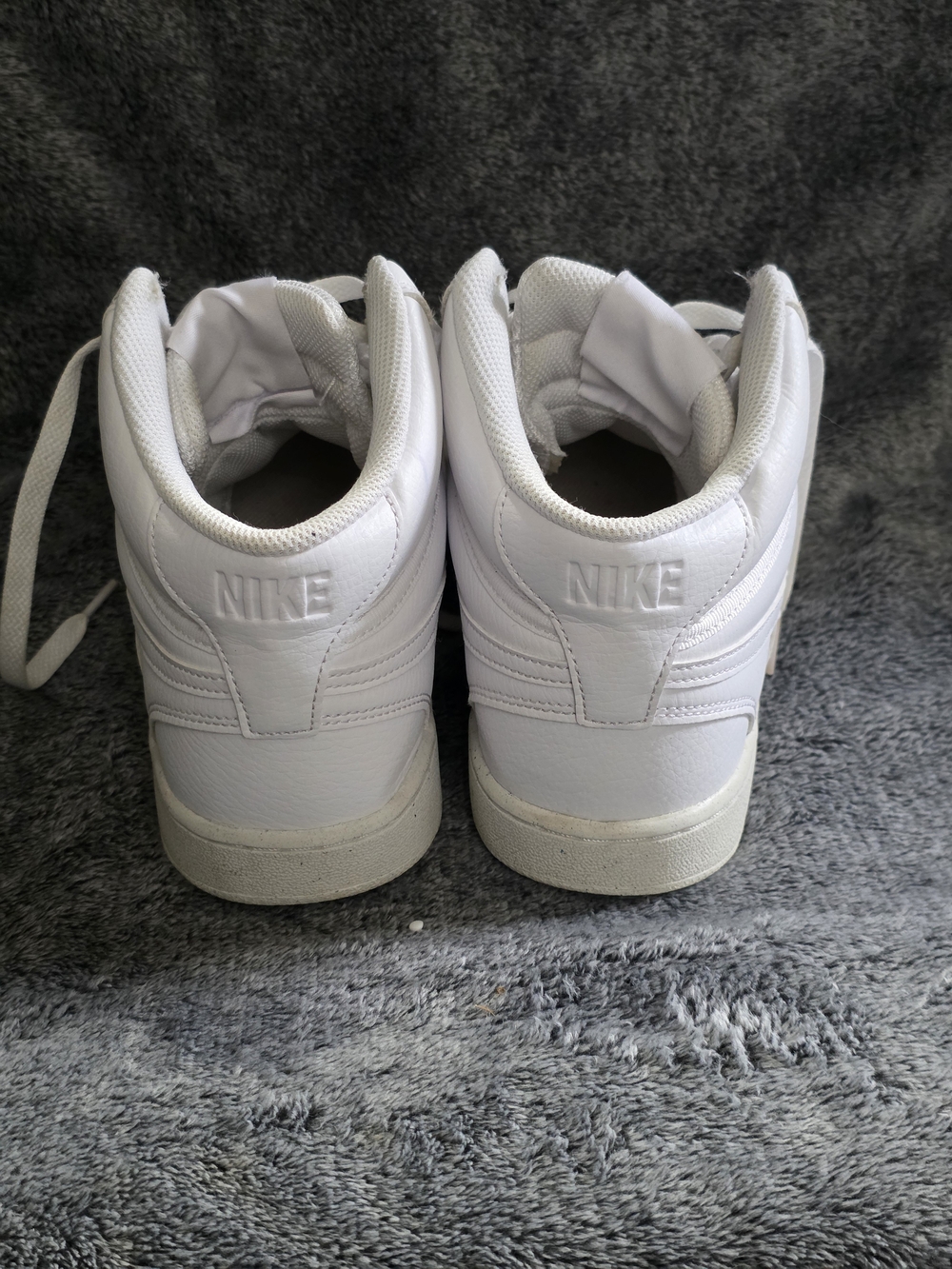Nike All-White High-Top Sneakers